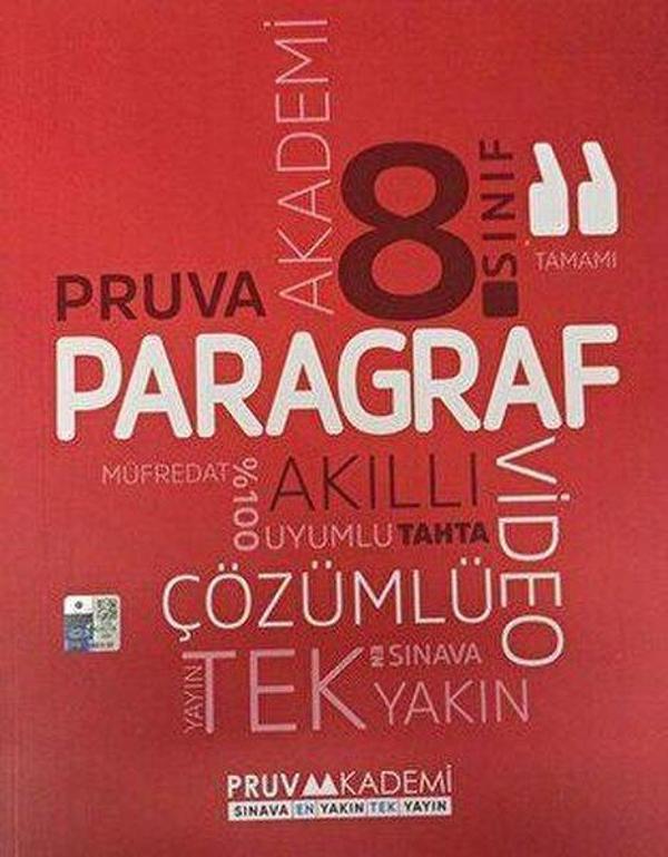 8. Sınıf Paragraf Soru Bankası - Pruva Akademi - Image 1