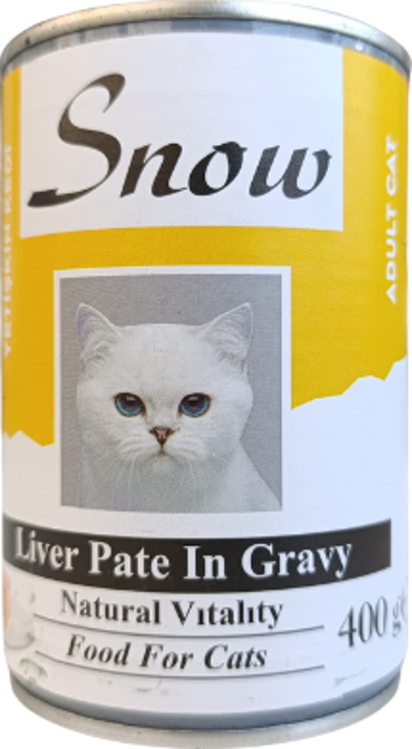 Snow Ciğerli 400 Gr yetişkin Konserve Kedi Maması 6 adet - Image 1