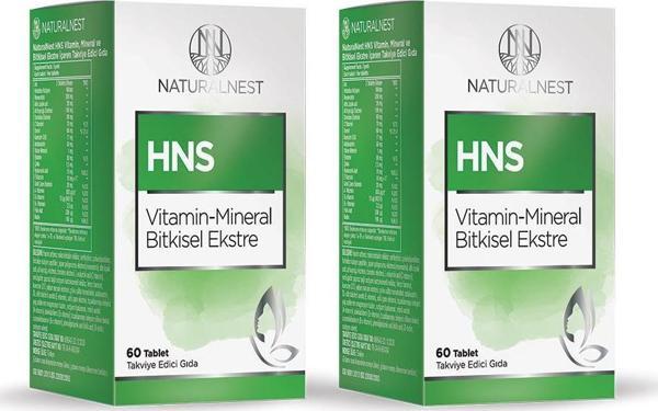 NaturalNest HNS 60 Tablet 2 Adet - Image 1