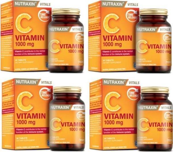 30 Tablet 1000mg C Vitamini X4 Adet - Image 1