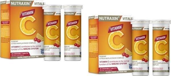 Nutraxin Vitamin C 28 Çiğneme Tableti - Image 1