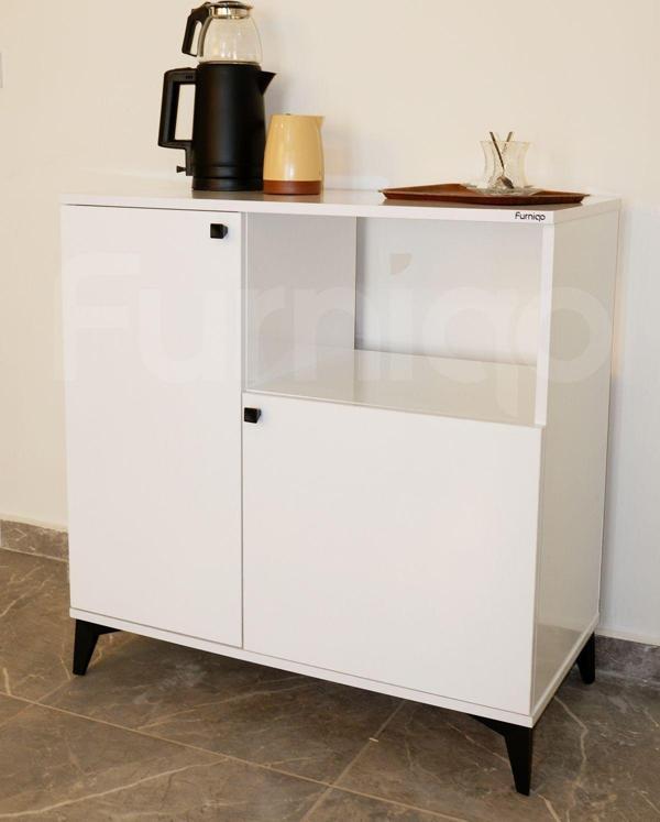 Furniqo KK-1 Mutfak Standı, Kahve Köşesi, Mikrodalga Fırın Dolabı, Erzak Dolabı, Mutfak Bangosu - Image 1