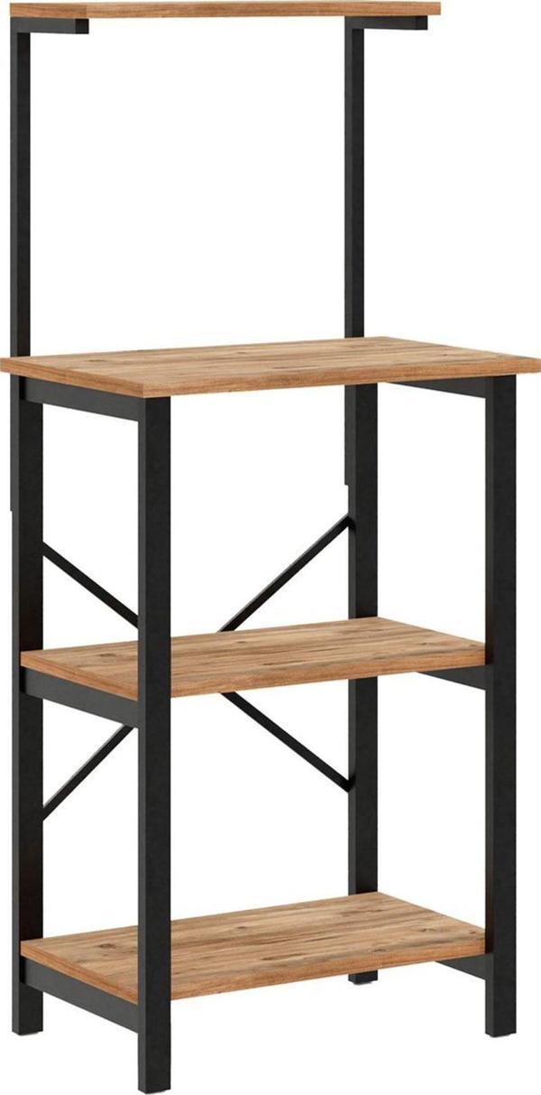 Furniqo KK-2 Yükseklik Ayarlanabilir Kahve Köşesi, Mikrodalga Rafı, Mutfak Bangosu, Atlantik Çam - Image 1