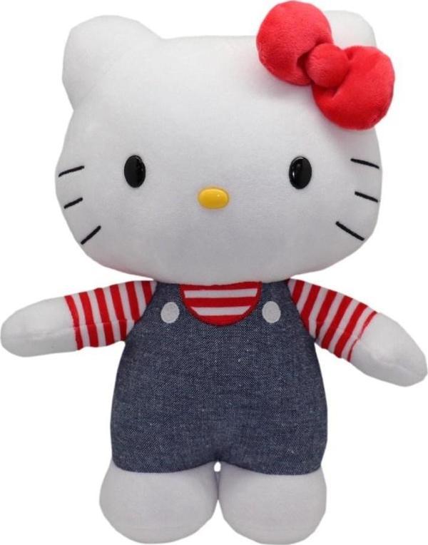 Hello Kitty Pelüş 30 Cm Blue Denim Overall - Image 1
