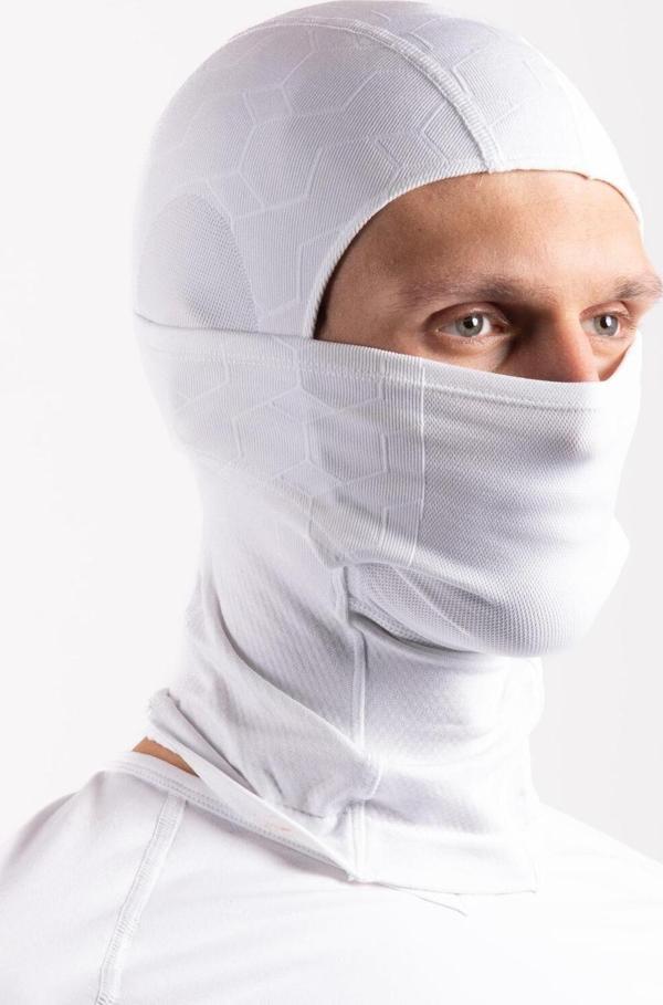 Oil Company Beyaz Balaklava Termal Kar Maskesi Unisex - Image 1