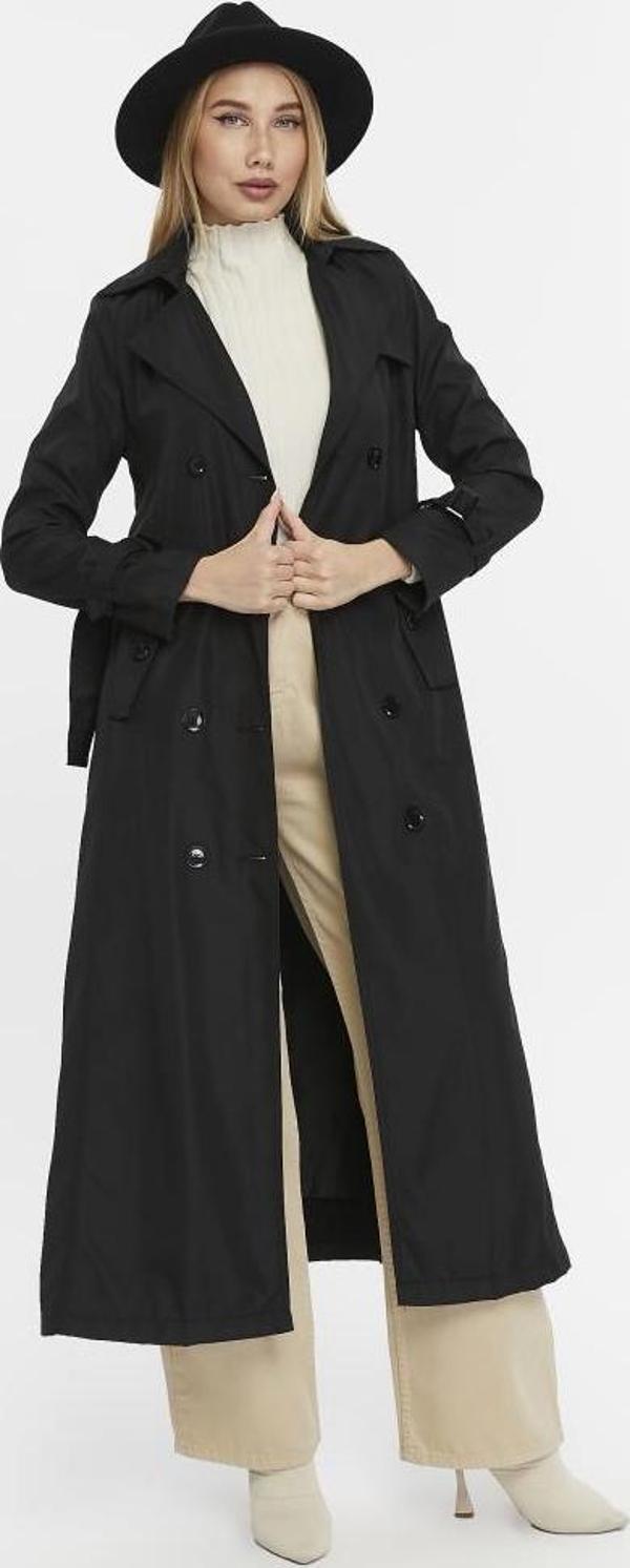 Mevsimlik Uzun Boy Kadın Trençkot - Image 1