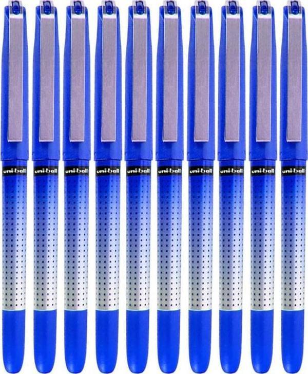Mavi Pilot Kalem 10 Adet Uniball Eye Needle 0.5 mm İğne Uçlu Pilot Kalem Ub-185 S İğne Uçlu Likit Mürekkep Jel Kalem - Image 1
