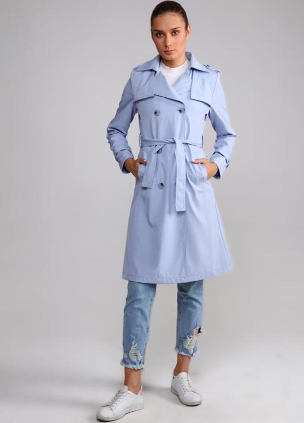 Orta Boy Kadın Astarlı Trençkot - Image 1