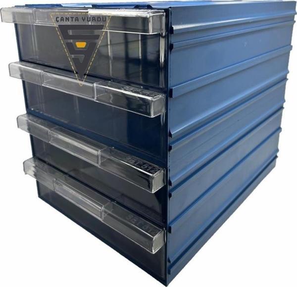 Sembol 512 Plastik Çift Çekmeceli Kutu 340X260x150mm 12 Adet - Image 1