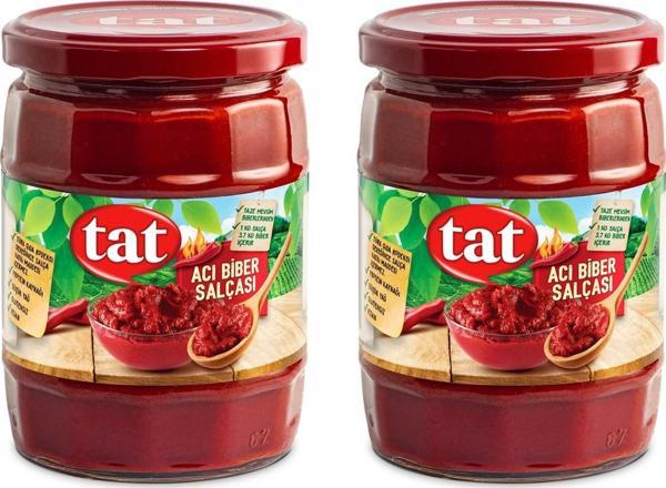 Tat Acı Biber Salçası 550 gr Cam x 2 Adet - Image 1