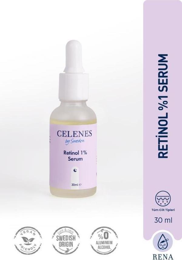 Kırışıklık Karşıtı Rena Retinol Cilt Yenileyici Bakım Serumu 30 ml - Image 1