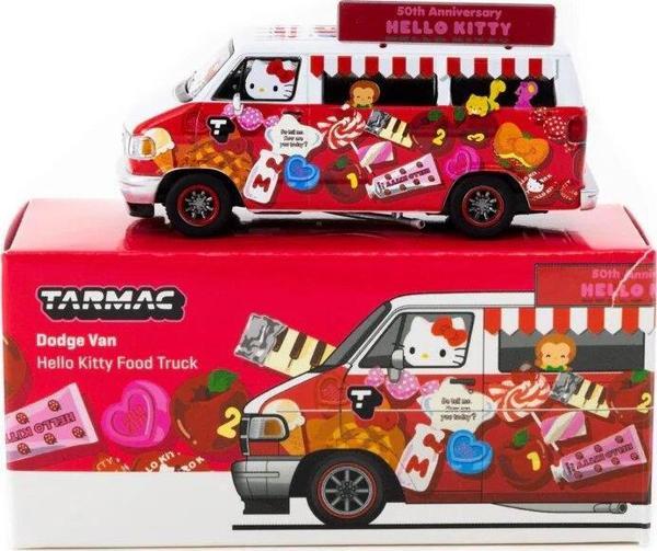 Tarmac Works Dodge Van Hello Kitty Food Truck - Image 1