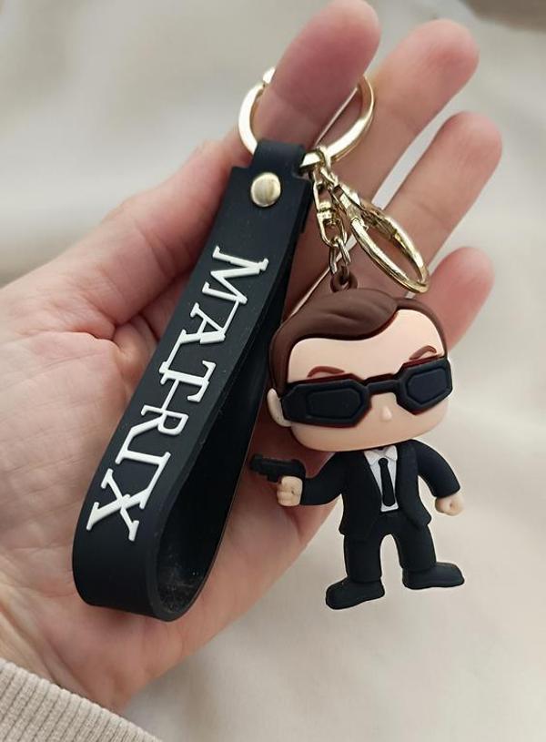 Matris Anahtarlık Silikon 3D Anime Matrix Oyuncak Araba Çanta Süsü - Image 1