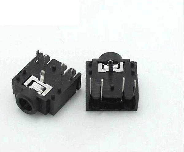 3.5mm Stereo Dişi Jak Kulaklık Mixer Mikrofon Amplifikatör Soketi Pcb Konnektör Siyah - Image 1