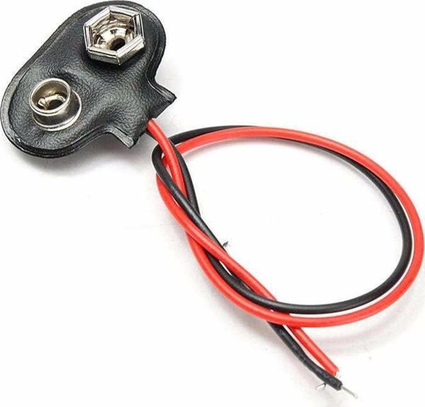 9 Volt Pil Başlığı - Arduino PCB Elektronik Devre Raspberry PIC 9V Pil Bağlantı Kablosu - Image 1