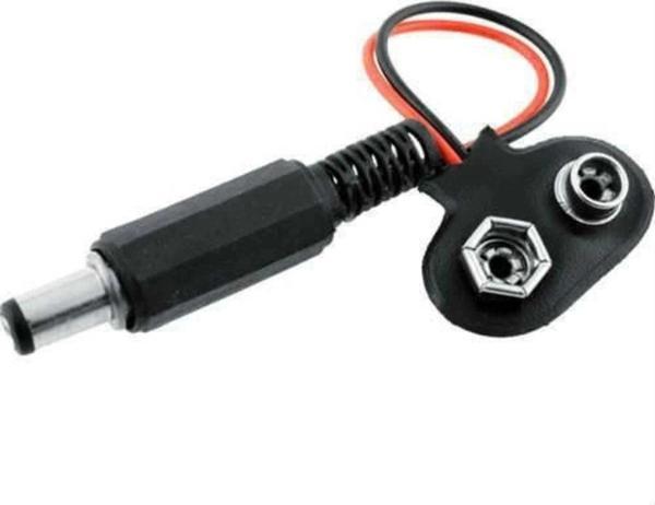 9v Pil Başlığı 9 Volt Dişi Pil Soketli Erkek Jaklı Kablo - Image 1