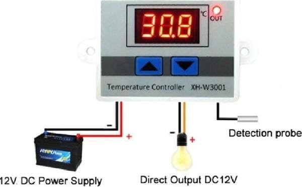 Dijital Termostat 12V Kuluçka,Akvaryum,Buzdolabı,Derindondurucu Termostatı - Image 1