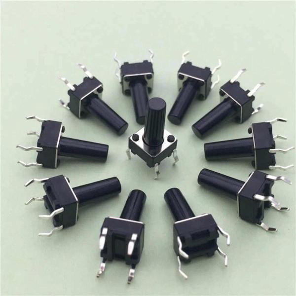 Tactile Push Button 6x6x10mm 4 Pin - 5 Adet - Image 1
