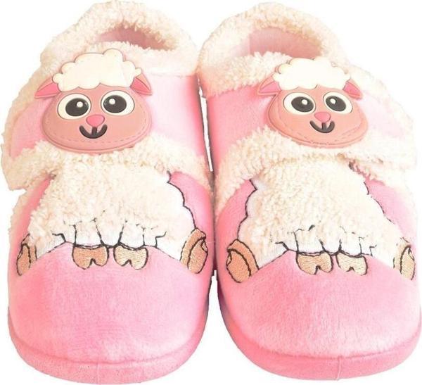 Modaonn Kız Çocuk Pembe Sevimli Hayvan Figürlü Panduf - Image 1