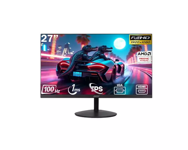 Acer SA272 27" 100 Hz 1 Ms (HDMI + VGA ) 1920×1080 Freesync FHD IPS Flat Monitör UM.HS2EE.E09 - Image 1
