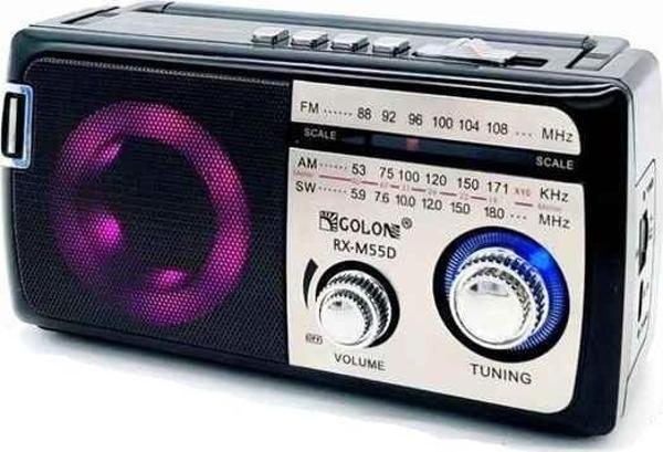 Concord RX-M55D Rgb Işıklı Nostaljik Radyo Bluetooth Hoparlör - Image 1