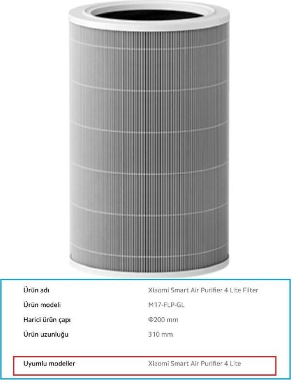Xiaomi Smart Air Purifier 4 Lite Yedek Hepa Filtre Aktif Karbon - Image 1