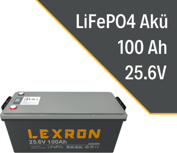 LEXRON 100A 100 Amper  100AH 24V LiFePo4 LİTYUM AKÜ - Image 1