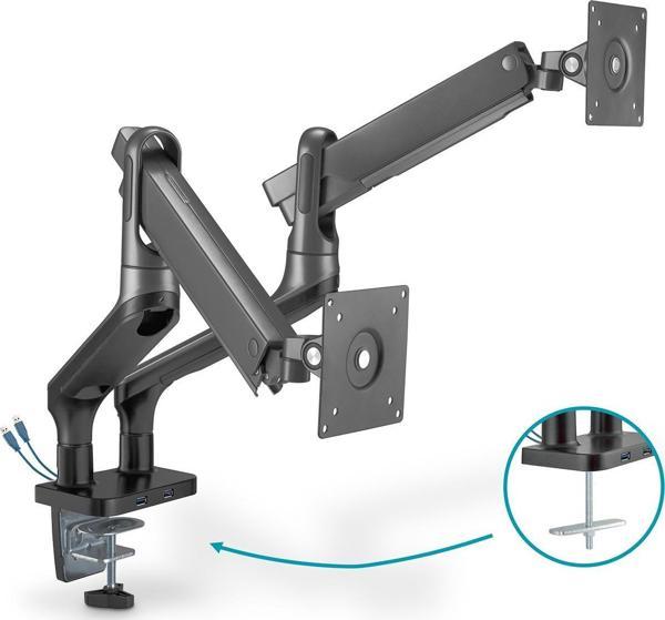 Digitus Dıgıtus 2 x Usb, Gaz Basınçlı Çiftli Monitör Tutucu Özel Tasarım 15 -32 '', 9 kg - Image 1