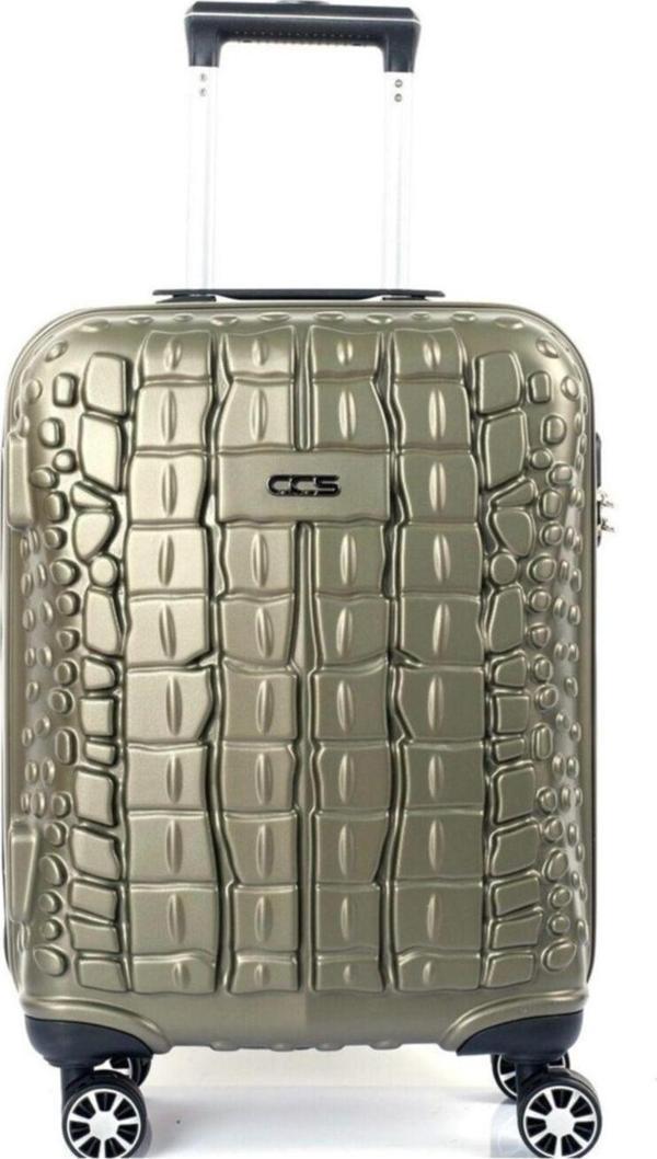 Ççs 5201 Crocodıle Abs Orta Boy Valiz Haki - Image 1