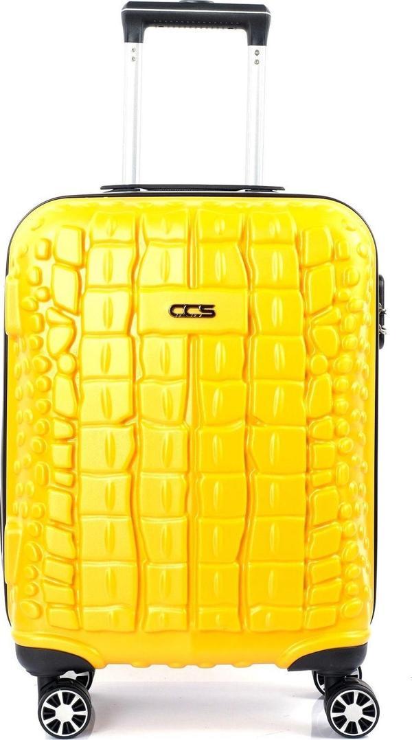 Ççs 5201 Crocodıle Abs Orta Boy Valiz Sarı - Image 1