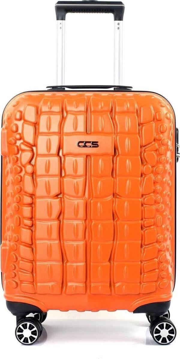 Ççs 5201 Crocodıle Abs Orta Boy Valiz Turuncu - Image 1