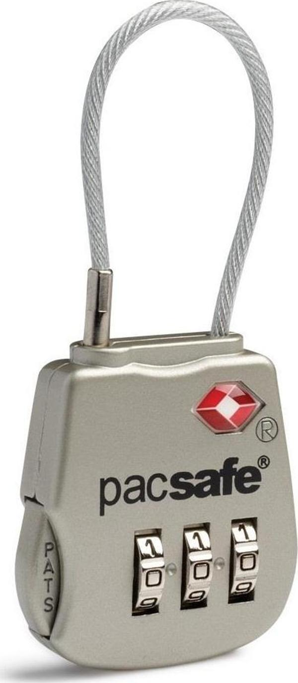 Pacsafe Prosafe 800 TSA Accepted 3-Dial Cable Lock Çanta Kilidi - Image 1