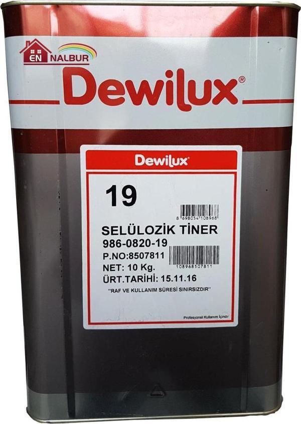 Dewilüx Selülozik Tiner 10 Kg (12 Litre) - Image 1