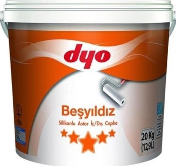 Dyo Beşyıldız Silikonlu İç Dış Astar 20 Kg Beyaz - Image 1
