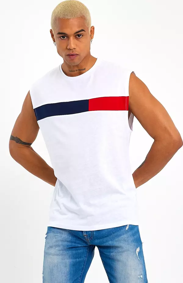 Süperlife Erkek Bisiklet Yaka Regular Fit Garnili Tişort SPR23AT346 - Image 1