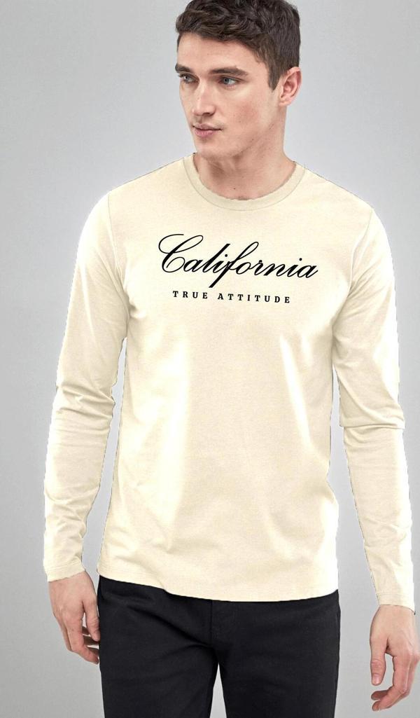 Süperlife Erkek Uzun Kollu California Baskılı Baskılı Tshırt SPR25TS38 - Image 1