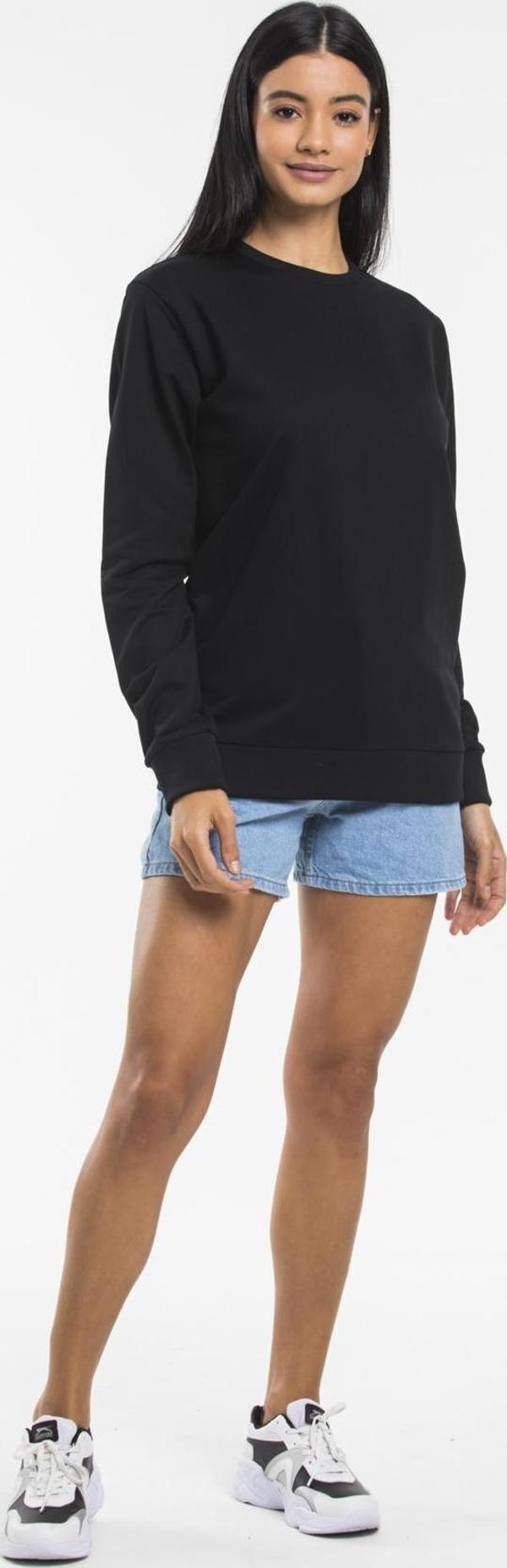 Süperlife Kadın Bisiklet Yaka Oversize Fit İnce Sweatshirt SPR21K30 - Image 1