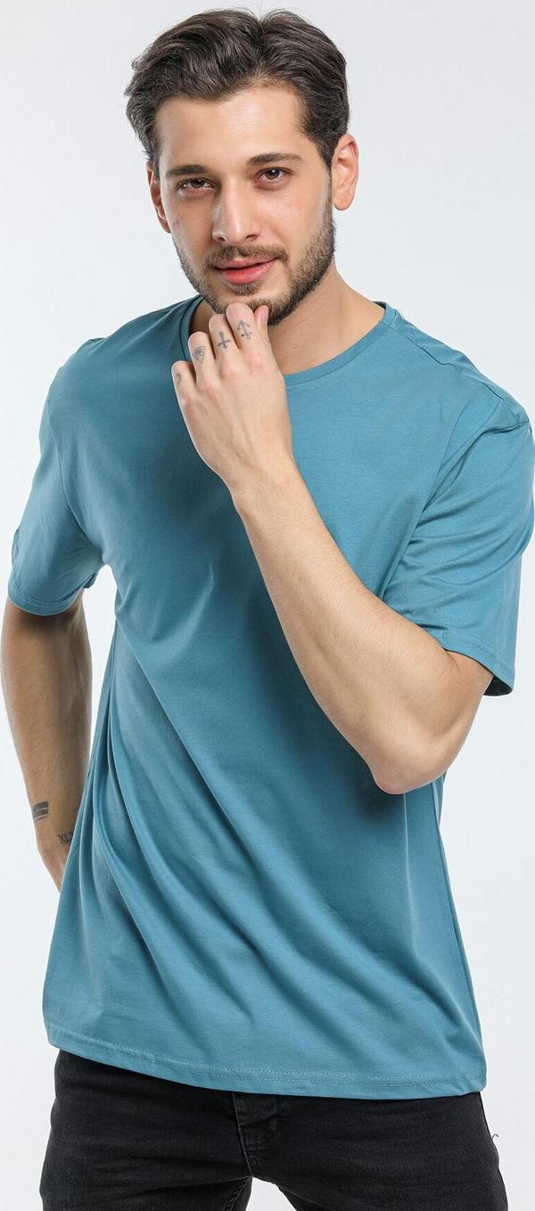 Süperlife Erkek Bisiklet Yaka Oversize Fit Tişort SPR21Y30 - Image 1