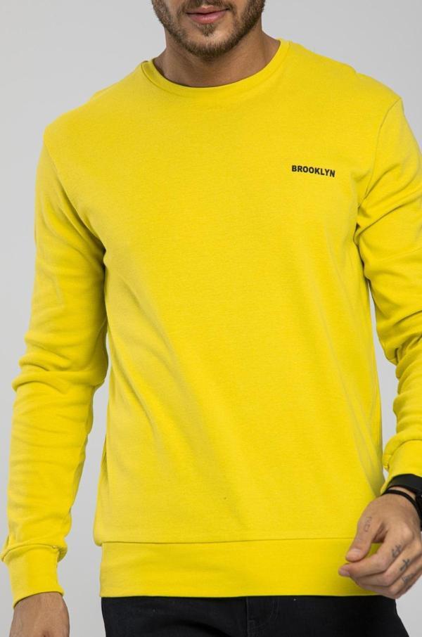 Süperlife Bisiklet Yaka Uzun Kollu Dar Kalıp İnce  Erkek Sweatshirt SPR2019K18 - Image 1