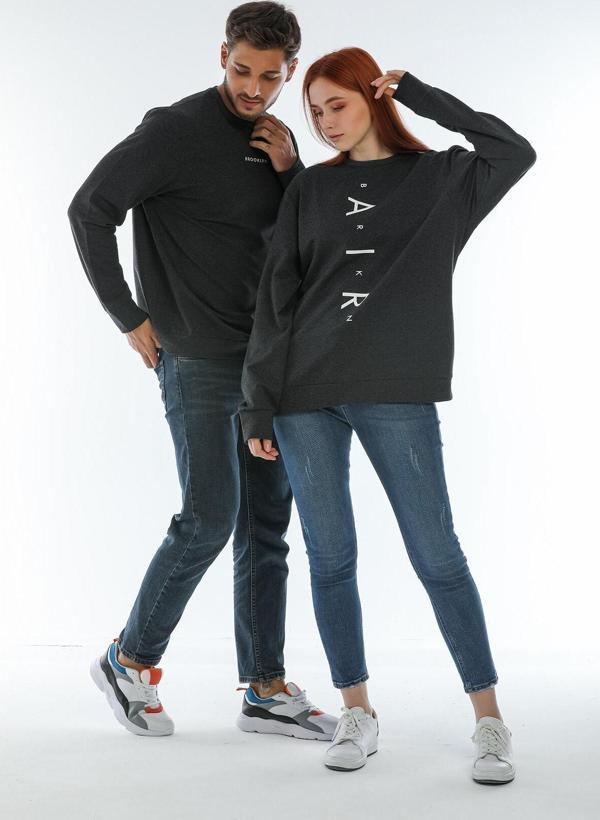 Süperlife Erkek Bisiklet Yaka Regular Fit Brooklyn Baskılı İnce Sweatshirt SPR22SW132 - Image 1