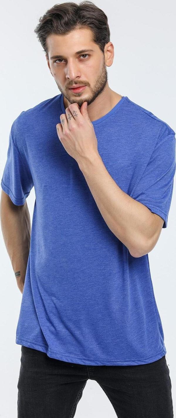 Süperlife Erkek Bisiklet Yaka Oversize Fit Tişort SPR21Y30 - Image 1