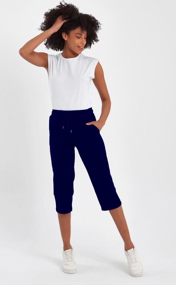 Süperlife Kadın Klasik Cepli Belli Lastikli Şort SPR24KS390 - Image 1