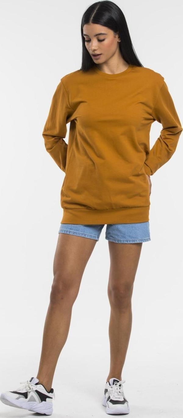 Süperlife Kadın Bisiklet Yaka Oversize Fit İnce Sweatshirt SPR21K30 - Image 1