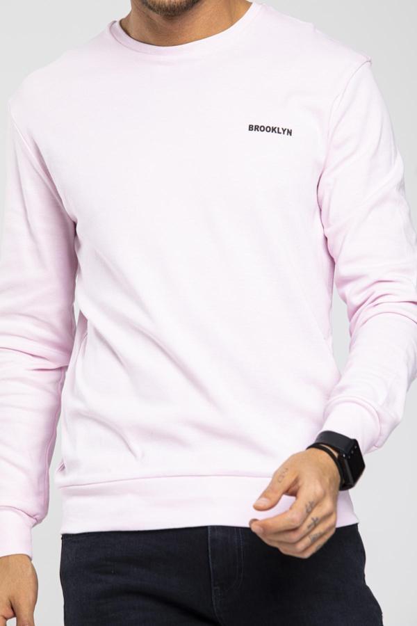 Süperlife Bisiklet Yaka Uzun Kollu Dar Kalıp İnce  Erkek Sweatshirt SPR2019K18 - Image 1