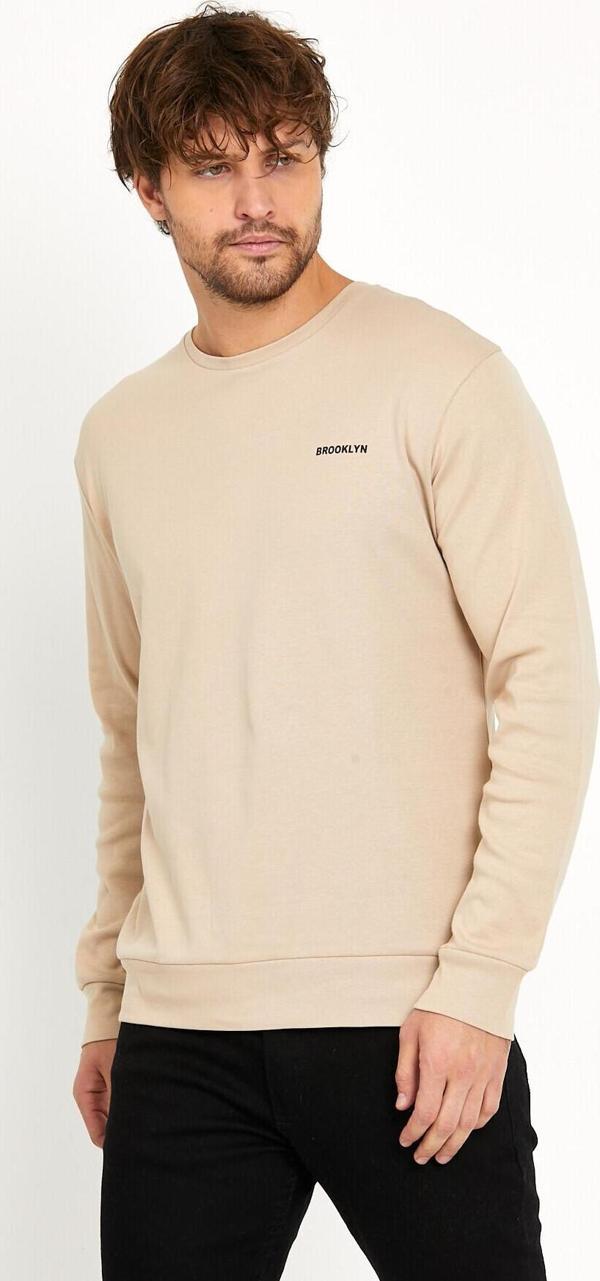 Süperlife Bisiklet Yaka Uzun Kollu Dar Kalıp İnce  Erkek Sweatshirt SPR2019K18 - Image 1