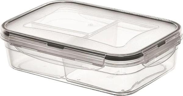 3 Bölmeli Kilitli Kapaklı 1 Litre Erzak Saklama Kabı LC-510-Findit - Image 1
