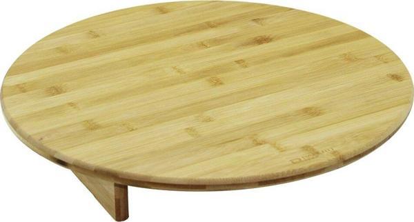 YUVARALAKMİNİ SOFRA MODEL=ÇAP:45CM - Y:8.5CMAYAKLI BAMBU AHŞAP KESİM PANOSU-Findit - Image 1