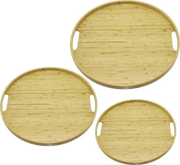 YUVARLAK - 3 BOY BAMBU AHŞAP TEPSİ SETİ 30--35--38CM-Findit - Image 1