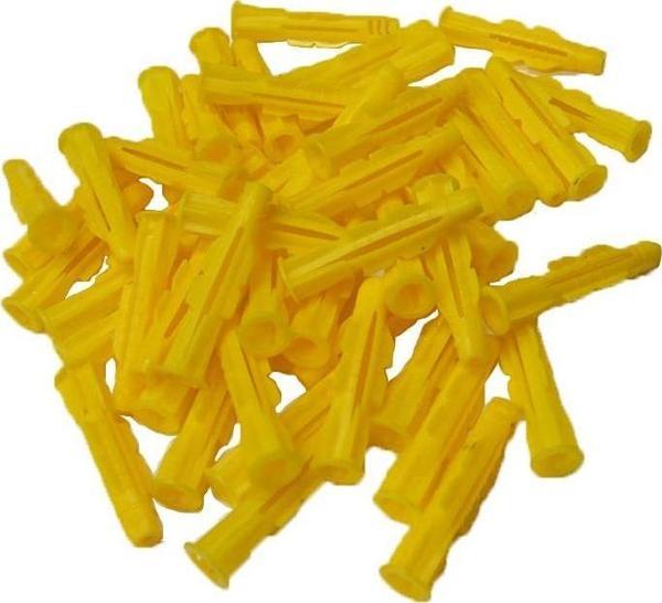 PLASTİK DÜBEL SARI (100 ADET)  (ROKET DÜBEL 10 MM)-Findit - Image 1