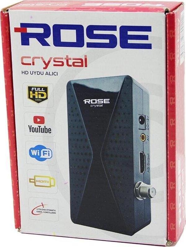 ROSE CRYSTAL FULL HD UYDU ALICISI  1080P - HDMI - WİFİ - AV - YOUTUBE-Findit - Image 1